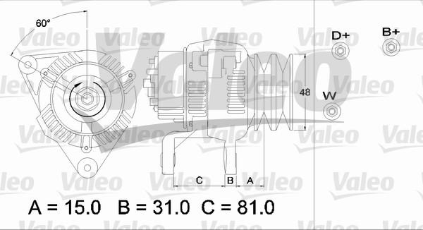 Valeo 437195 - Генератор autospares.lv