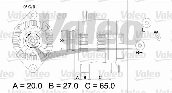 Valeo 437140 - Генератор autospares.lv