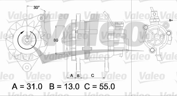 Valeo 437148 - Генератор autospares.lv