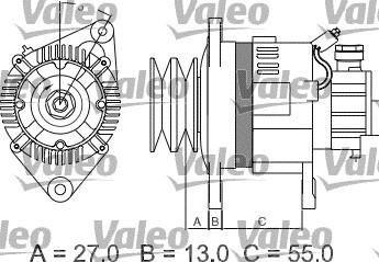 Valeo 437147 - Генератор autospares.lv