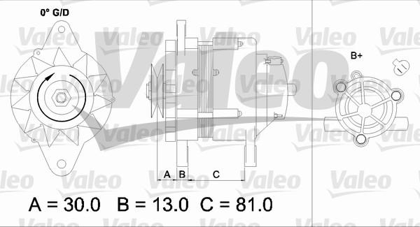 Valeo 437150 - Генератор autospares.lv