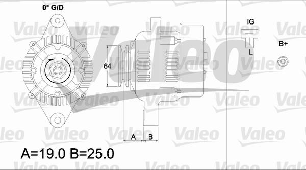 Valeo 437153 - Генератор autospares.lv