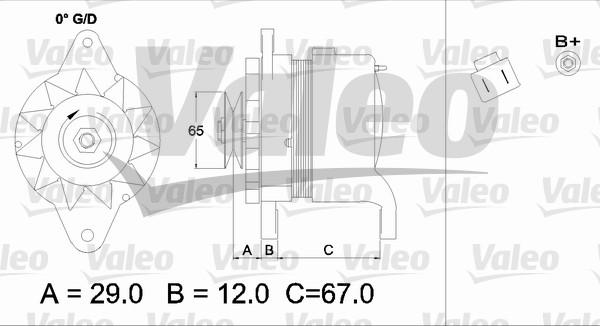 Valeo 437161 - Генератор autospares.lv