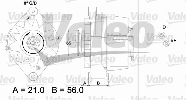 Valeo 437110 - Генератор autospares.lv