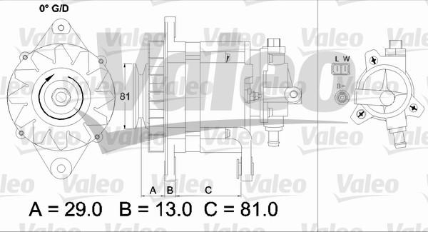 Valeo 437180 - Генератор autospares.lv