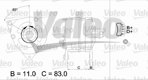 Valeo 437124 - Генератор autospares.lv