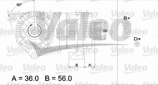 Valeo 437126 - Генератор autospares.lv