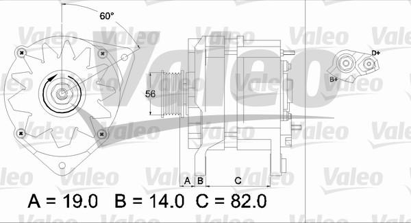 Valeo 437123 - Генератор autospares.lv