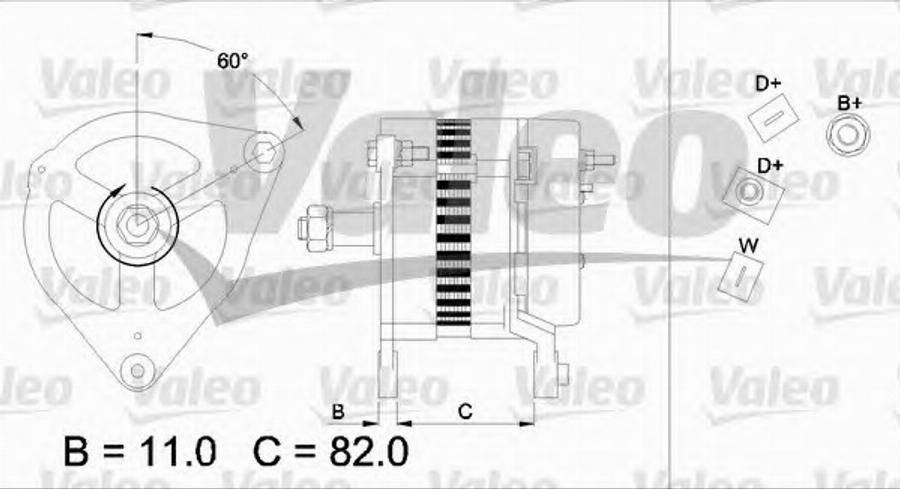 Valeo 437127 - Генератор autospares.lv