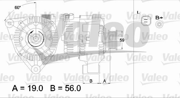 Valeo 437345 - Генератор autospares.lv