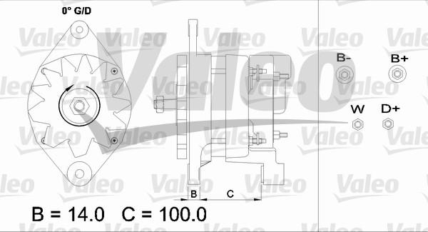 Valeo 437352 - Генератор autospares.lv