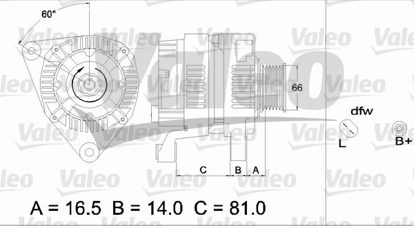 Valeo 437365 - Генератор autospares.lv