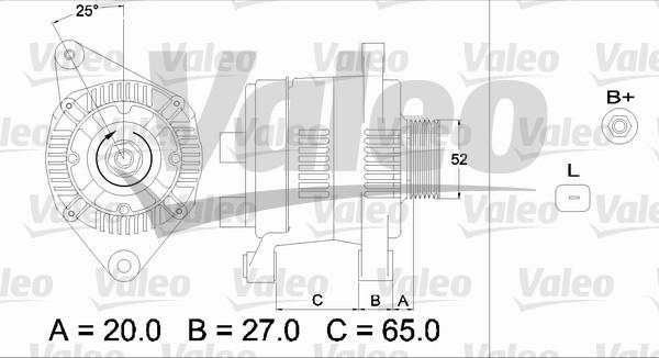 Valeo 437306 - Генератор autospares.lv