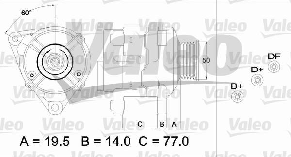 Valeo 437389 - Генератор autospares.lv