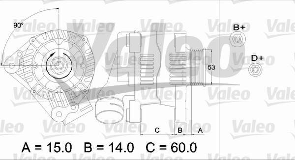 Valeo 437384 - Генератор autospares.lv