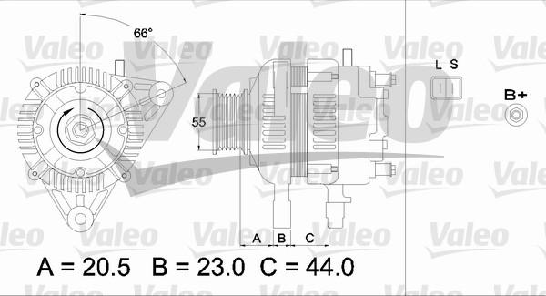 Valeo 437334 - Генератор autospares.lv