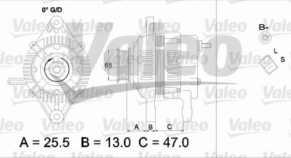 Valeo 437333 - Генератор autospares.lv