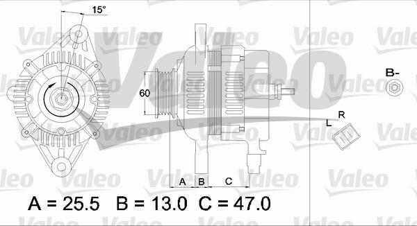 Valeo 437337 - Генератор autospares.lv