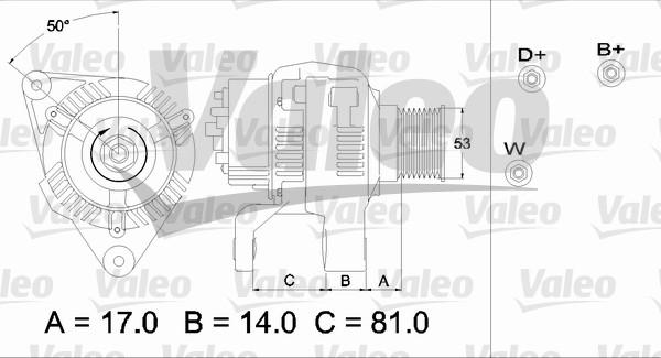 Valeo 437326 - Генератор autospares.lv