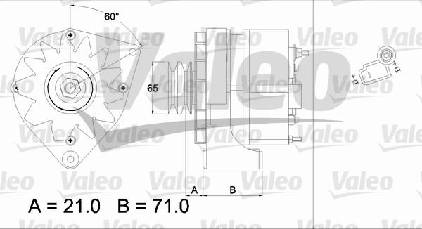 Valeo 437372 - Генератор autospares.lv