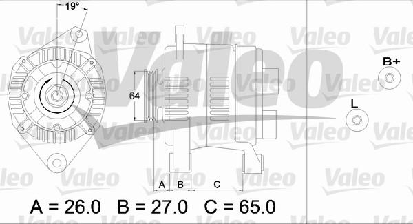 Valeo 437206 - Генератор autospares.lv