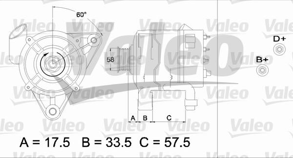 Valeo 437215 - Генератор autospares.lv