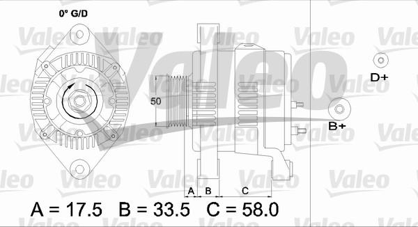 Valeo 437212 - Генератор autospares.lv