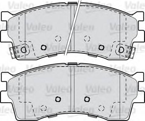 Valeo 598909 - Тормозные колодки, дисковые, комплект autospares.lv