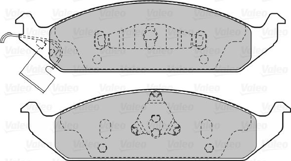 Valeo 598904 - Тормозные колодки, дисковые, комплект autospares.lv