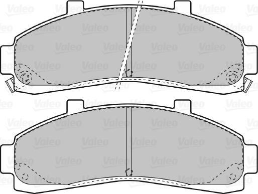 Valeo 598906 - Тормозные колодки, дисковые, комплект autospares.lv