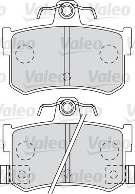 Valeo 598903 - Тормозные колодки, дисковые, комплект autospares.lv