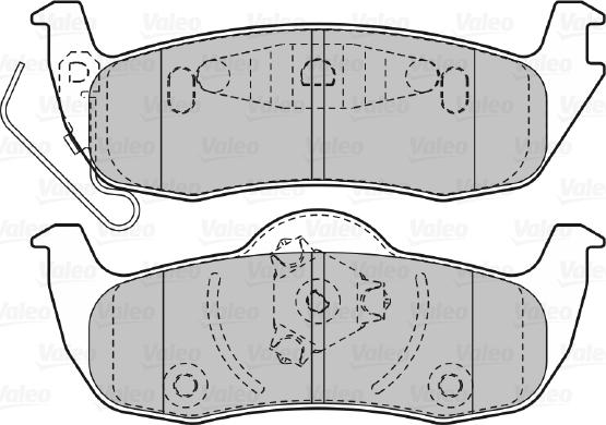 Valeo 598920 - Тормозные колодки, дисковые, комплект autospares.lv