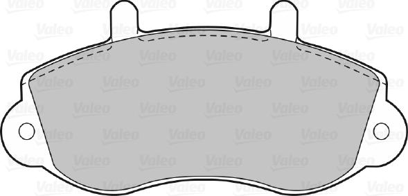 Valeo 598490 - Тормозные колодки, дисковые, комплект autospares.lv