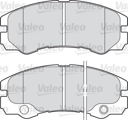 Valeo 598460 - Тормозные колодки, дисковые, комплект autospares.lv