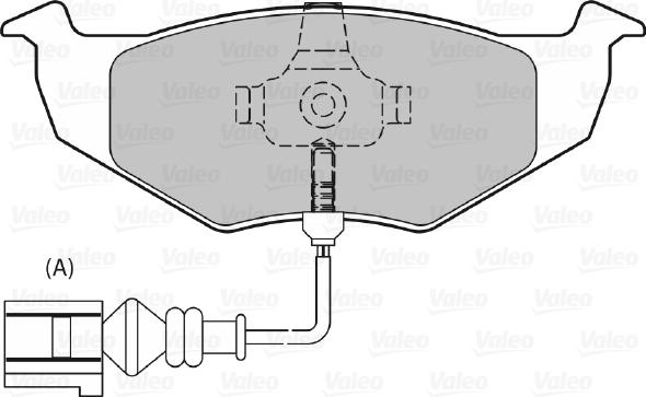 Valeo 598488 - Тормозные колодки, дисковые, комплект autospares.lv