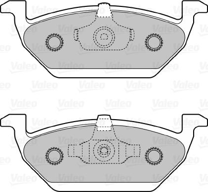 Valeo 598487 - Тормозные колодки, дисковые, комплект autospares.lv