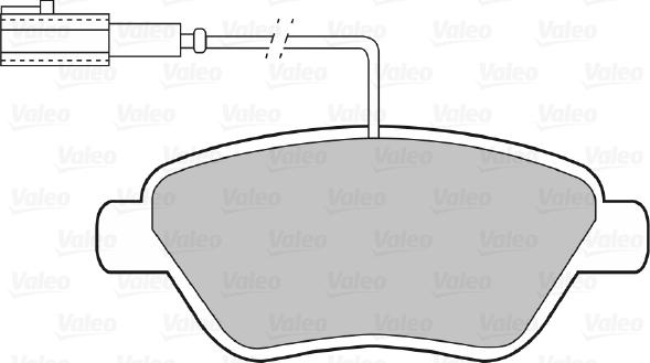 Valeo 598426 - Тормозные колодки, дисковые, комплект autospares.lv