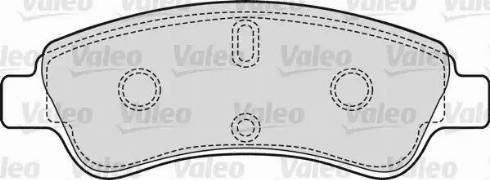 Valeo 598421 - Тормозные колодки, дисковые, комплект autospares.lv