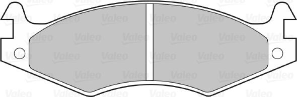 Valeo 598595 - Тормозные колодки, дисковые, комплект autospares.lv