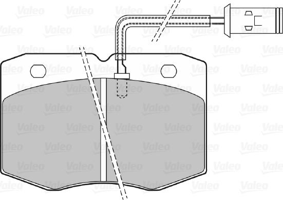 Valeo 598598 - Тормозные колодки, дисковые, комплект autospares.lv