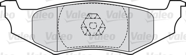 Valeo 598544 - Тормозные колодки, дисковые, комплект autospares.lv