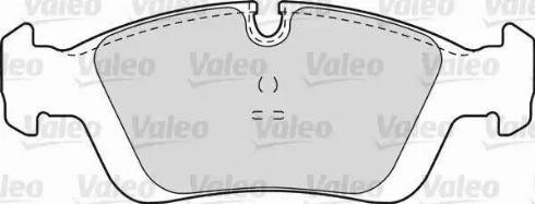 Valeo 598555 - Тормозные колодки, дисковые, комплект autospares.lv