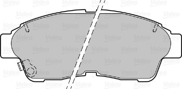 Valeo 670551 - Тормозные колодки, дисковые, комплект autospares.lv