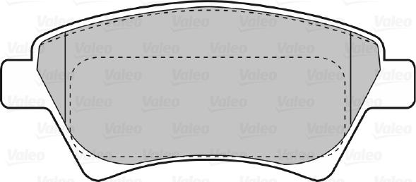 Valeo 598558 - Тормозные колодки, дисковые, комплект autospares.lv