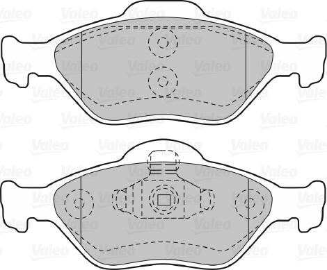 Valeo 598564 - Тормозные колодки, дисковые, комплект autospares.lv