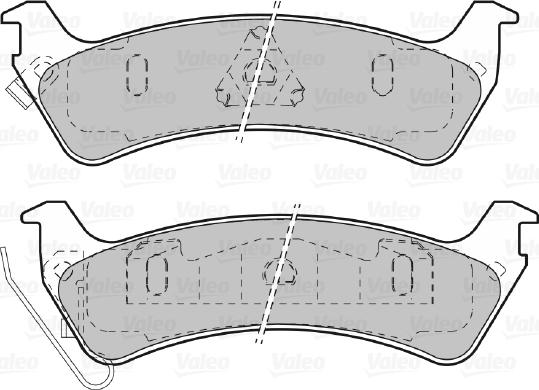 Valeo 598509 - Тормозные колодки, дисковые, комплект autospares.lv