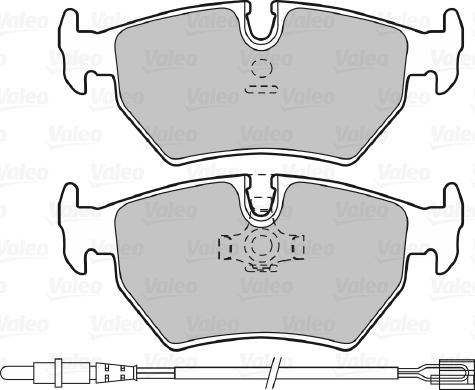 Valeo 598502 - Тормозные колодки, дисковые, комплект autospares.lv