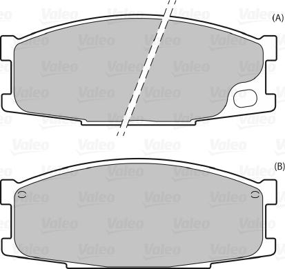 Valeo 598589 - Тормозные колодки, дисковые, комплект autospares.lv