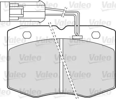 Valeo 598586 - Тормозные колодки, дисковые, комплект autospares.lv