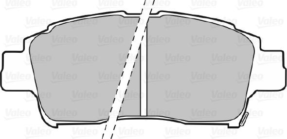 Valeo 598606 - Тормозные колодки, дисковые, комплект autospares.lv